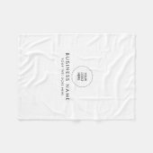 Uw bedrijf Logo Voeg tekst  Sjabloon Fleece Deken (Voorkant (Horizontaal))