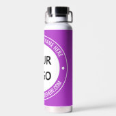 Uw bedrijf Logo Waterfles Voorbeeld aangepaste tek (Achterkant)