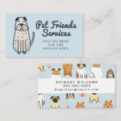 Uw bedrijf | Pet Services Visitekaartje (Voorkant / Achterkant)