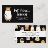 Uw bedrijf | Pet Services Visitekaartje (Voorkant / Achterkant)