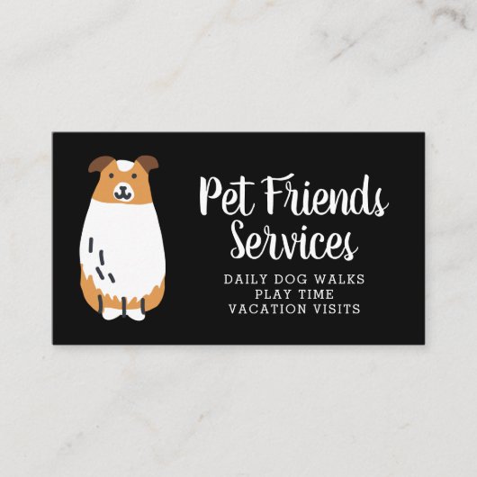 Uw bedrijf | Pet Services Visitekaartje (Voorkant)