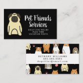 Uw bedrijf | Pet Services Visitekaartje (Voorkant / Achterkant)