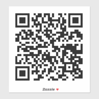 Uw bedrijf QR Code Sticker