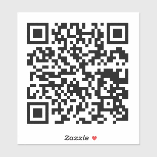 Uw bedrijf QR Code Sticker (Vel)