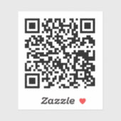 Uw bedrijf QR Code Sticker (Vel)