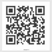 Uw bedrijf QR Code Sticker (Vel)