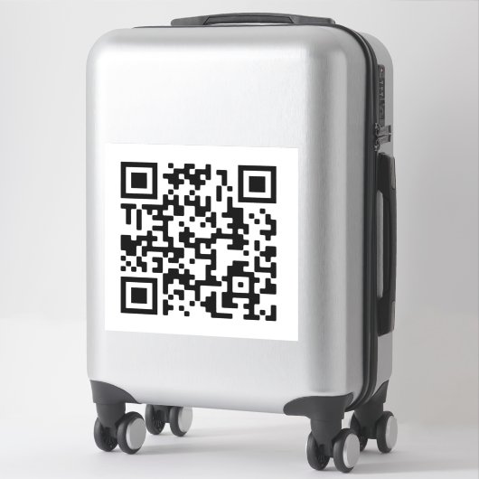 Uw bedrijf QR Code Sticker (Koffer)