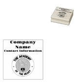 Uw bedrijf 	rubberstempel (Gestempeld)