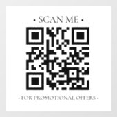 Uw bedrijfs QR-code Raamsticker (Vel)