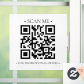 Uw bedrijfs QR-code Raamsticker (Huis)