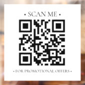 Uw bedrijfs QR-code Raamsticker (Vel 2)