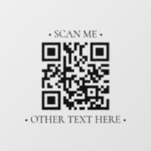 Uw bedrijfs-QR-code Raamsticker (Vel)