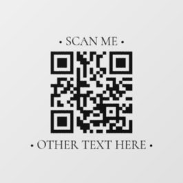 Uw bedrijfs-QR-code Raamsticker