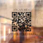 Uw bedrijfs-QR-code Raamsticker (Vel 2)