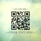 Uw bedrijfs-QR-code Raamsticker (Vel 3)