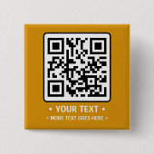 Uw bedrijfs QR-code Vierkante Button 5,1 Cm (Voorkant)