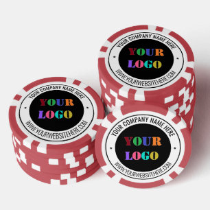 Uw bedrijfslogo Aangepaste tekst Gebrandmerkte pok Poker Chips