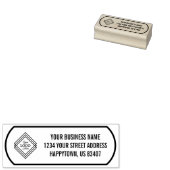  Uw bedrijfslogo-adres  Rubberstempel (Gestempeld)