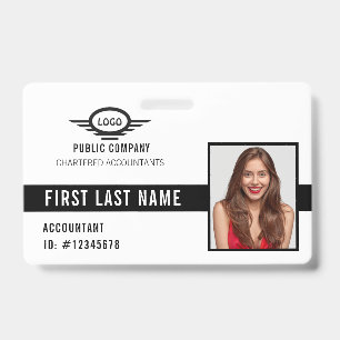 Uw bedrijfslogo foto naam ID-badge Badge