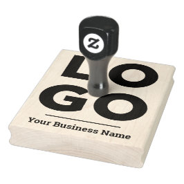 Uw bedrijfslogo op maat gemaakte grote rubberen st 	rubberstempel