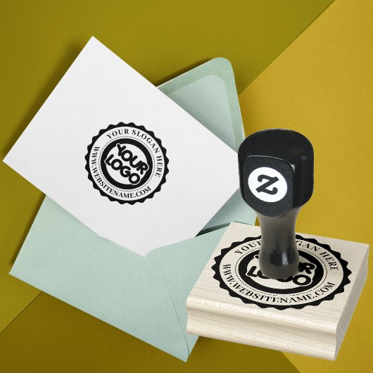 Uw bedrijfslogo op maat 	rubberstempel