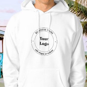 Uw bedrijfslogo & promotionele tekst Wit Hoodie