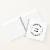 Uw bedrijfslogo & promotionele tekst | Wit Notitieboek (Binnen)