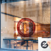 Uw bedrijfslogo  raamsticker (Cafe Raam)