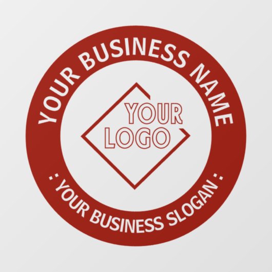 Uw bedrijfslogo  raamsticker (Vel)