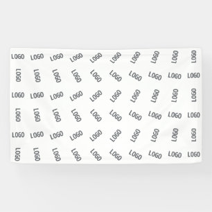 Uw bedrijfslogo Uniek logo-patroonontwerp Spandoek