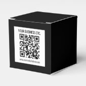 Uw bedrijfsnaam & bewerkbare QR-code Bedankdoosjes (Voorkant Zijde)