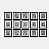 Uw bedrijfsnaam & bewerkbare QR-code Labels (Vel)