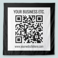 Uw bedrijfsnaam & bewerkbare QR-code