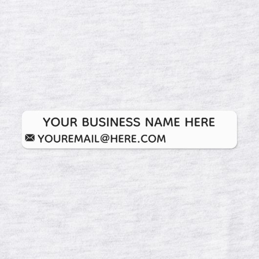 Uw bedrijfsnaam E-mailgegevens Aangepaste labels (Design 1)