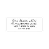 Uw bedrijfsnaam en retouradres rubberstempel (Afrduk)