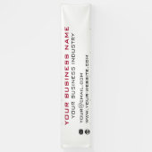 Uw bedrijfsnaam Info Bedrijf Promotiebanner Spandoek (Verticaal)