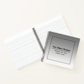 Uw bedrijfsnaam of merk enz. notitieboek (Binnen)
