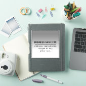 Uw bedrijfsnaam of merk enz. sticker (iPad Cover)