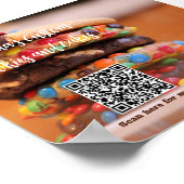 Uw Bedrijfsnaam Tekst met de Foto van de Code van  Poster (Hoek)