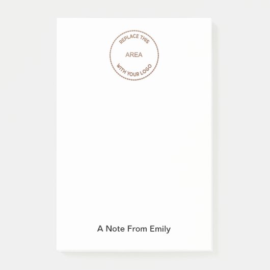 Uw bedrijfsnaam Typografie Post-it® Notes (Voorkant)