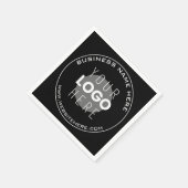 Uw bedrijfsnaam, website + geüploade Afbeelding Servet (Hoek)