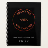 Uw bedrijfsnaam Website Zwart Planner (Voorkant)