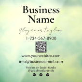Uw bedrijfsnaam Winkelpui QR-code contactgegevens Raamsticker (Vel 3)