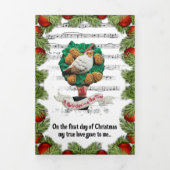 Uw bericht 12 dagen kerstfeestdag drieluik wenskaart (Cover)