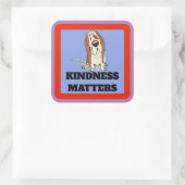 UW BERICHT, bewerk tekst, Teken Vierkante Sticker (Tas)