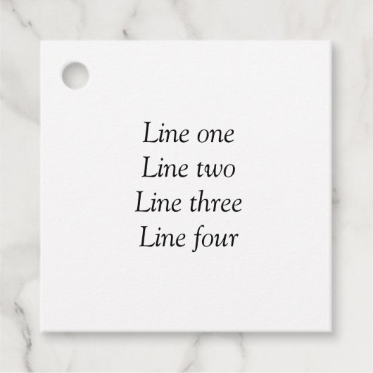 Uw bericht hier voegt de naam monogram afbeelding bedankjes labels (Voorkant)