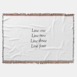 Uw bericht hier voegt de naam monogram afbeelding  deken