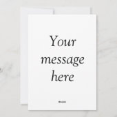 Uw bericht hier voegt de naam monogram afbeelding  feestdagenkaart (Achterkant)