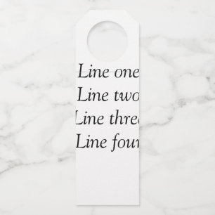 Uw bericht hier voegt de naam monogram afbeelding flessenhanger