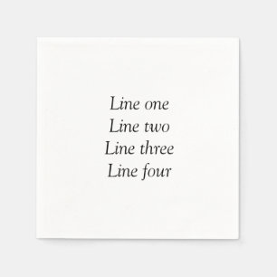 Uw bericht hier voegt de naam monogram afbeelding  servet